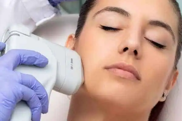 HIFU - Breakthrough in Anti - ageing 1 Image of woman having HIFU Melton Mowbray treatment
