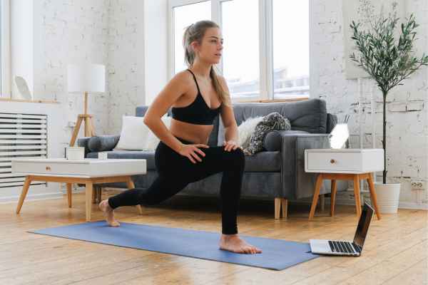Woman exercising confidently after femiwand treatment Melton Mowbray